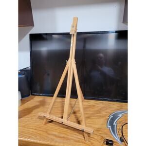 Portable Wooden Easel Table Top Acrylic Oil Painting